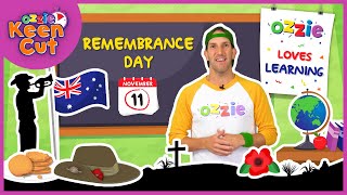 Remembrance Day For Kids  Educational Video About The Meaning of Remembrance Day  Ozzie Keen Cut [upl. by Azne]