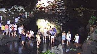 Lanzarote Cueva de los Verdes Jameos del Agua Canary Islands  Spain Travel Channel [upl. by Akenom399]