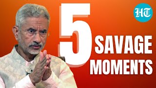 Watch 5 Times Jaishankar Shut Down Foreign Reporters On Canada Russian Oil Pak amp More [upl. by Asital]