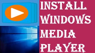 How to Install Windows Media Player on Windows 10  Media Player not Available on Windows Solved [upl. by Yrok74]