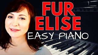 FUR ELISE  EASY PIANO TUTORIAL [upl. by Deibel]