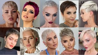 Undercut Pixie Asymmetrical Pixie Cut Ideas That Make A Statement Short Pixie Hairstyles 2024 [upl. by Theodoric]