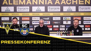 Pressekonferenz nach Alemannia Aachen  SC Wiedenbrück [upl. by Woodley]