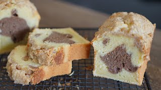 Ce cake marbré à la cannelle avec crumble est top  peu sucré et moins gras facile à faire [upl. by Campos]