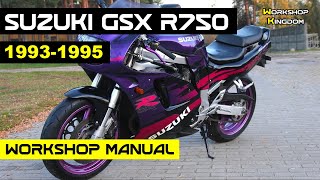 SUZUKI GSXR 750 19931995 Workshop Service Repair Manual  English  PDF Download [upl. by Legnaros]