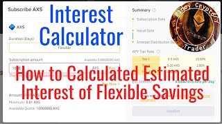 Binance Flexible Savings Calculator [upl. by Chud]