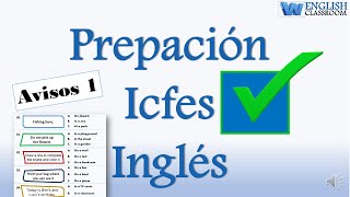 Icfes Preparación Inglés Avisos Parte 1 [upl. by Elkcim]