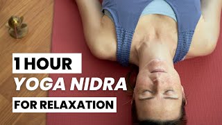 1 Hour Yoga Nidra for Relaxation  Script by Swami Satyananda Saraswati  Narrated by Karuna Yoga [upl. by Caplan]