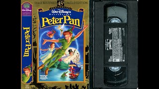 Opening to Peter Pan Fully Restored 45th Anniversary Limited Edition VHS 1998 [upl. by Iznyl]