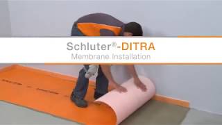 Schluter DITRA Installation over Concrete  Winnipeg MB  AampS Homes [upl. by Vitale]