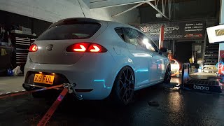 CRAZY Seat Leon 20T Stage 2 Antilag Launch Control with Overrun Tuned by NVM [upl. by Aldwon]