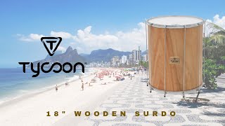 18quot Wooden Surdo  Demonstration by Kalani Das Tycoon Artist [upl. by Gwenn]