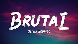 Olivia Rodrigo  brutal Lyrics 🎵 [upl. by Silohcin]