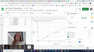 Finding the Slope on a Google Sheets Graph [upl. by Ishmael38]