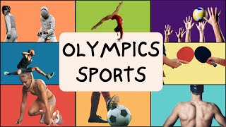 OLYMPIC SPORTS VOCABULARY  COMO FALAR ESPORTES OLÍMPICOS EM INGLÊS [upl. by Atillertse]