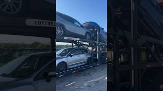 Freightliner century with cottrell 7 car trailer full load [upl. by Marou]