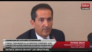 Audition Patrick Drahi  Séance Bilan application des lois  Les matins du Sénat 08062016 [upl. by Ireg]