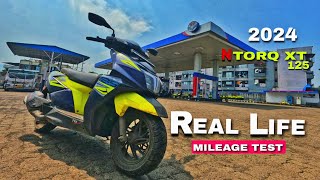 NEW TVS NTORQ XT 125 Mileage Test  Real Life Mileage Test ntorqxt mileage ntorq subscribe [upl. by Yaffit]