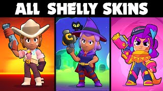 EVERY SHELLY SKIN  Brawl Stars Skin Spotlight [upl. by Noizneb397]