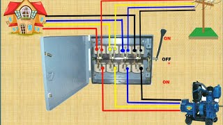 3 phase change over switch connection [upl. by Darom]