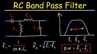 RC Band Pass Filters  How To Design The Circuit [upl. by Ahsinned]