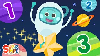 8 Little Planets  Counting Song With The Bumble Nums  Super Simple Songs [upl. by Cichocki]