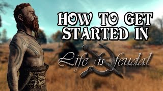 Life is Feudal  How to get started  Rushed version  Skills Tools and Locations [upl. by Tillo822]