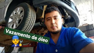 Troca do retentor por conta de vazamento de óleo automotiva carro mecanica car mechanic onix [upl. by Leaper]