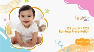 Brainbees Solutions Ltd FIRSTCRY Conference call for Q2 FY 20242025 [upl. by Harneen]