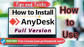 How to Install and USE AnyDesk Full Version  AnyDesk Tips amp Tricks [upl. by Monte]