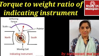 TorqueWeight Ratio of Indicating Instrument and PMMC instrumentsstudy54mainpuri29 [upl. by Eintruoc713]