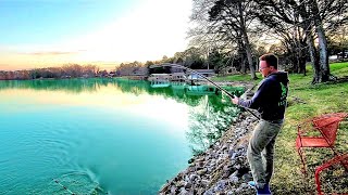 How to catch catfish from the bank  Bank fishing for catfish [upl. by Beshore701]