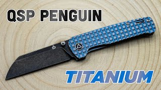 QSP Penguin Titanium Blue Frag Knife  ITS BEAUTIFUL [upl. by Samuelson64]