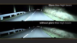 HELLA Glarefree High Beam  Driving with high beam without dazzling others [upl. by Melton35]