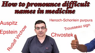 How to pronounce difficult names in medicine [upl. by Aicert61]