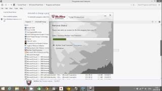 Windows 81 How to remove mcafee antivirus protection trial [upl. by Kcirdaed]