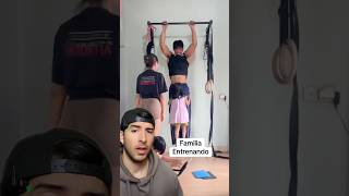 Familia Entrenando En Casa gym fitness viral [upl. by Barolet]