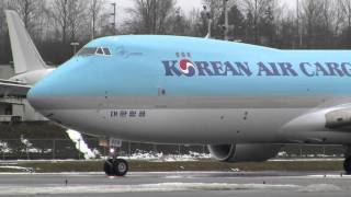 Korean Air Cargo 7478F Takeoff [upl. by Eldrida]