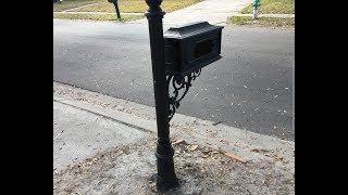 Mailbox Stand Repair using Bondo Putty [upl. by Fridlund]