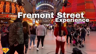 Fremont Street Experience Las Vegas Walking Tour Part 1 [upl. by Neros]