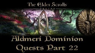 ESO  Aldmeri Dominion Quests  Part 22  Auridon Part 12  Repentant Son [upl. by Claresta]