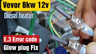 Vevor 8kw 12v Diesel Heater Fix E03 Error StepbyStep Guide [upl. by Claudian]