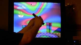 Manually deguassing a CRT monitor using neodymium magnet [upl. by Uird]