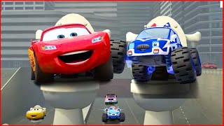 Lightning McQueen x Monster Trucks  Skibidi Toilet Meme Song  Part 2 [upl. by Libb882]