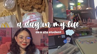 day in my life as a shs student 🥤🧸 humss midterms  meetings projects amp more  isabella gusto [upl. by Pepin]