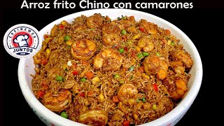 La mejor receta de arroz frito Chino con camarones [upl. by Zorine]