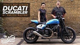 Vikkis New Custom Ducati Scrambler by Fastec Racing [upl. by Budwig]