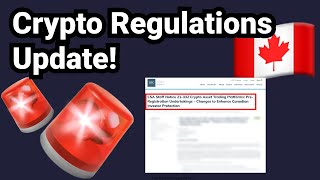 Crypto Regulation Canada Update [upl. by Nabetse]