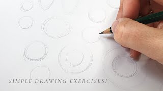 Simple Drawing Exercises for Beginners How to draw a bird [upl. by Nylarahs]