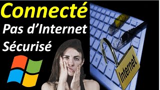 Corriger le problème de quotPas dinternet sécuriséquot dans Windows 10 [upl. by Airogerg]